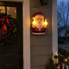 Naughty Santa Porch Lamp